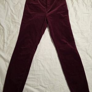 Burgundy Corduroy Pants